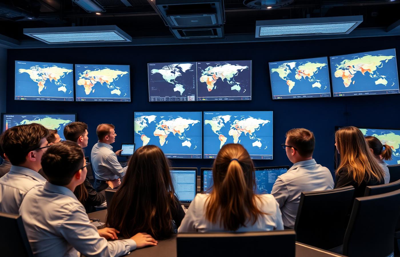 PharmaBridge Logistics operations team monitoring global shipments